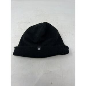 Black Knit Beanie Hat